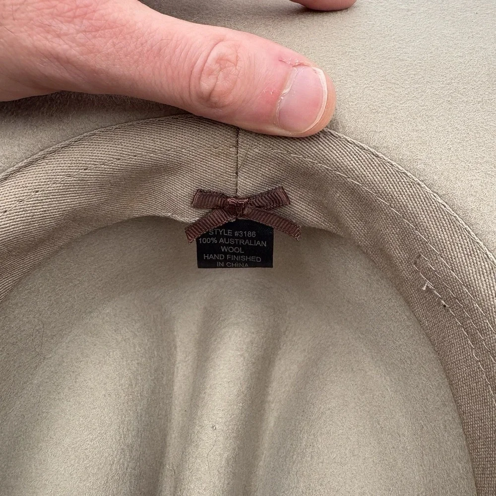 Lack of Color 100% Australian Wool Western Cowboy Hat Tan Star Studs Size M